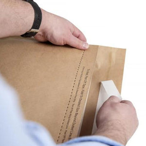 Easy to pack and seal paper mailing bags