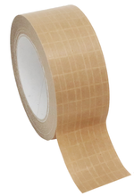 Load image into Gallery viewer, Kraft paper reinforced self-adhesive brown tape