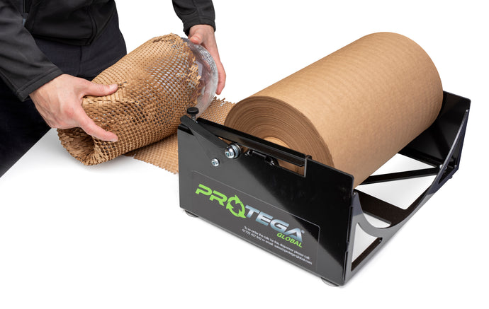 HexcelWrap Starter Kit – 390mm Paper Bubble Wrap + Dispenser - HEX-DL3