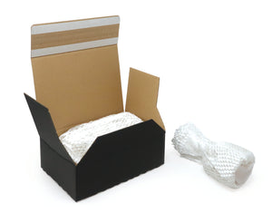 White HexcelWrap paper protective packaging is eco-friendly and makes an attractive parcel for your customers